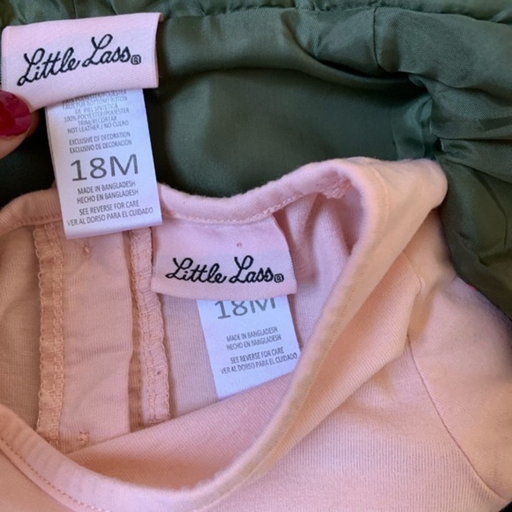 LITTLE LASS puffer vest w/ long sleeve t-short 18M - Picture 4 of 8